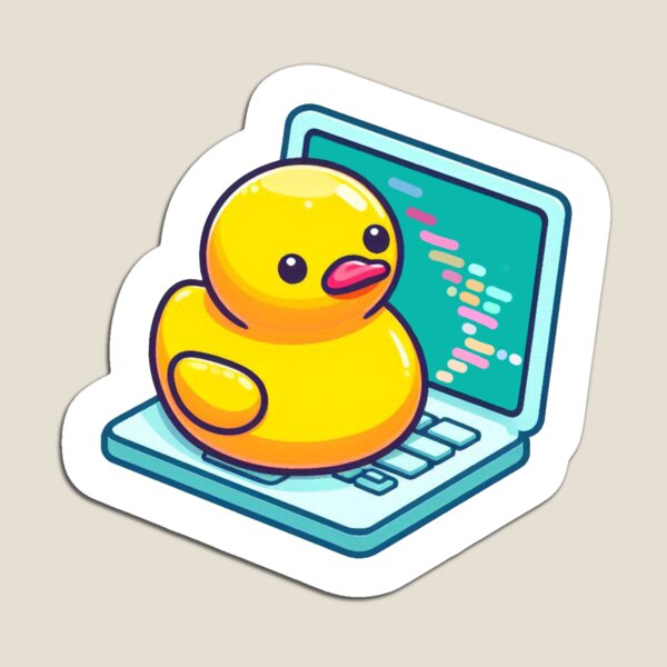 Item preview, Rubber Duck Programmer Debugging designed and sold by StylishDesigns_ByJohn.