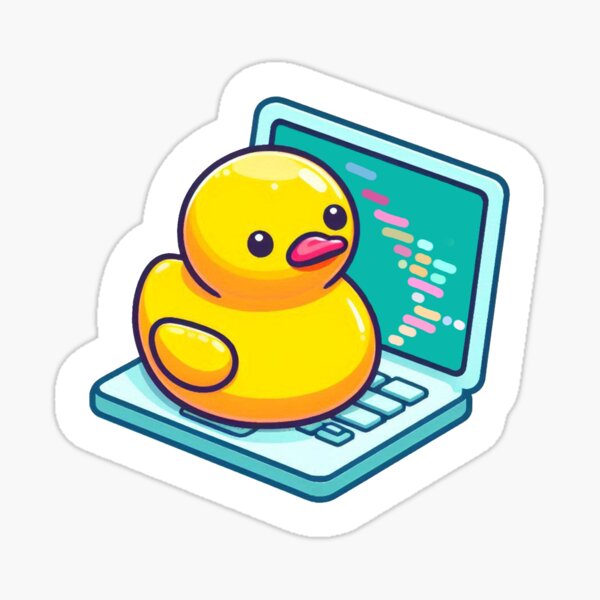 Item preview, Rubber Duck Programmer Debugging designed and sold by StylishDesigns_ByJohn.