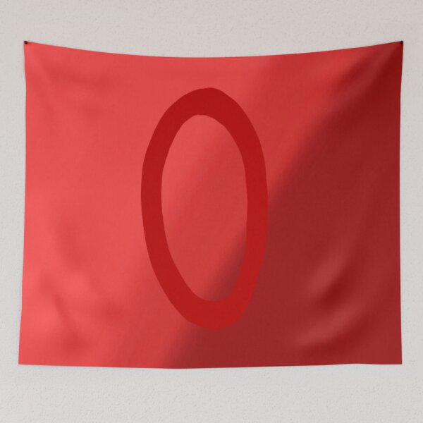 Item preview, Red O with Gradient Background designed and sold by MusicQueen17.