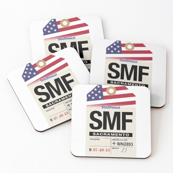 Item preview, Sacramento (SMF) California Airline Luggage Tag designed and sold by travelwitheric.