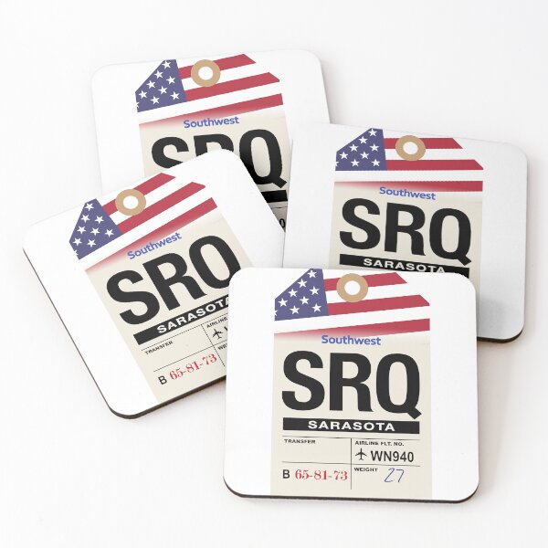 Item preview, Sarasota (SRQ) Florida Airline Luggage Tag designed and sold by travelwitheric.