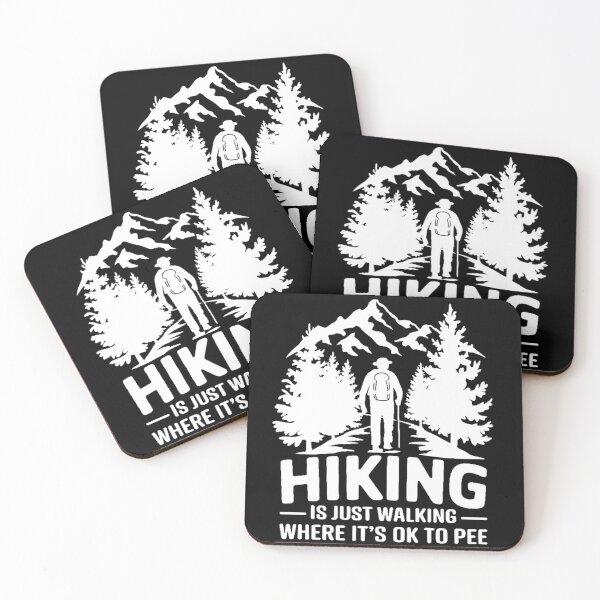 Item preview, Funny Hiking - Hiking is just walking where it's ok to pee designed and sold by Orsik.