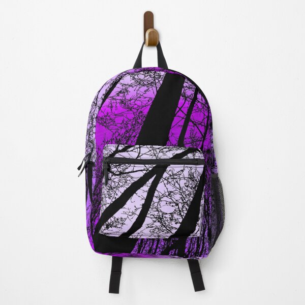 Item preview, Towering Forest Trees Silhouette Against Surreal Purple Sky designed and sold by Fredster1966.