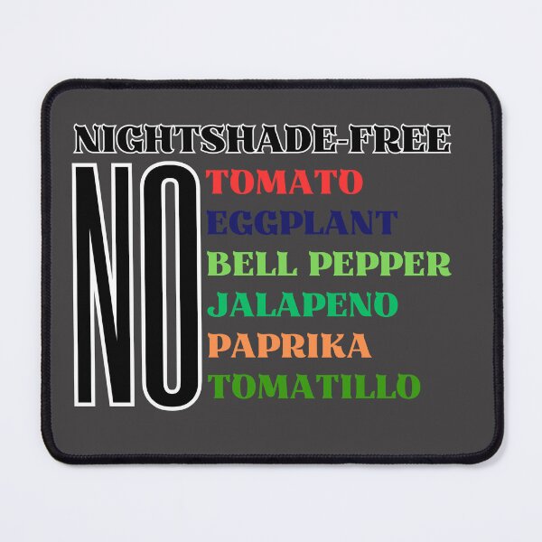 Item preview, No Nightshades List designed and sold by figandroseco.