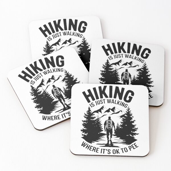 Item preview, Funny Hiking - Hiking is just walking where it's ok to pee designed and sold by Orsik.