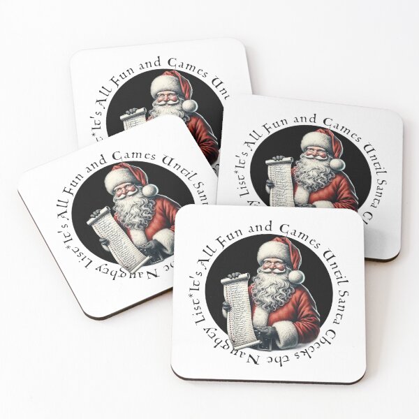 Item preview, It's All Fun and Games Until Santa Checks the Naughty List! - Christmas gift designed and sold by SSustainable.