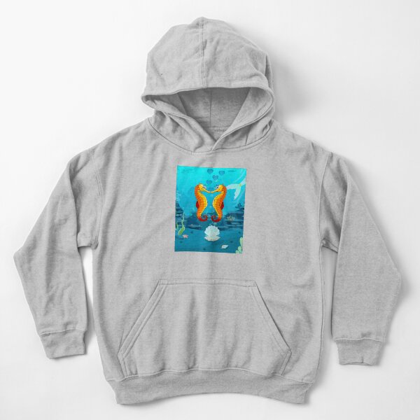 Artikel-Vorschau von Seepferdchen-Grafik-Design mit Seepferdchen-Kuss, designt und verkauft von OnlineTshirtMan.