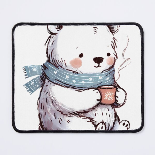Item preview, Snow bear enjoying coco designed and sold by islandboy86.