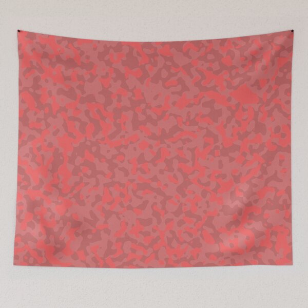 Item preview, Coral Camouflage in Salmon and Dusty Rose designed and sold by ModdiesColors.