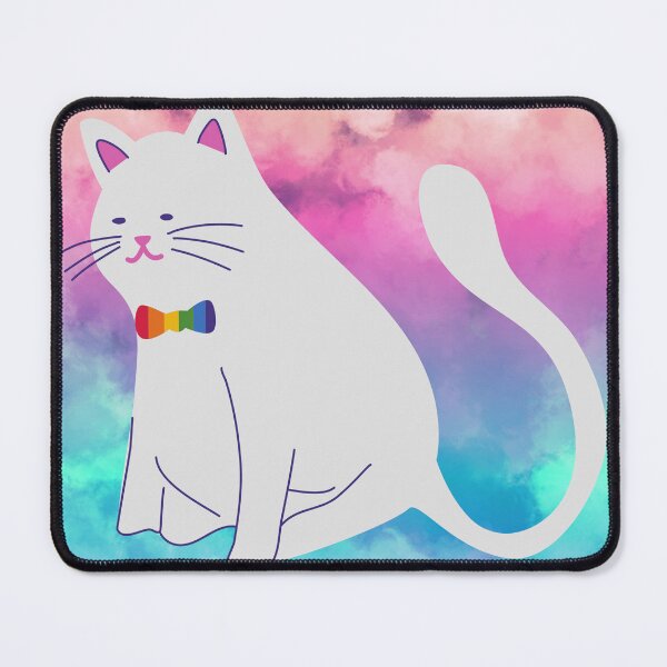 Item preview, Rainbow Bowtie Cat on Cloud Nine designed and sold by muitee.