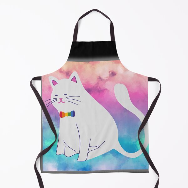 Item preview, Rainbow Bowtie Cat on Cloud Nine designed and sold by muitee.