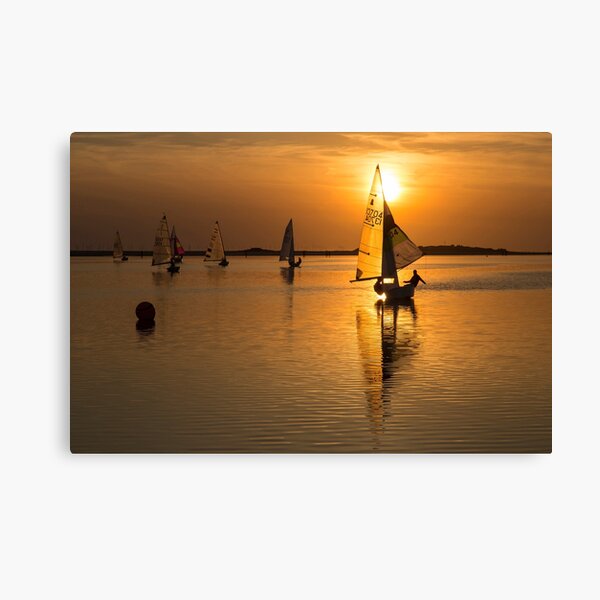 Sailing the Sunset Canvas Print