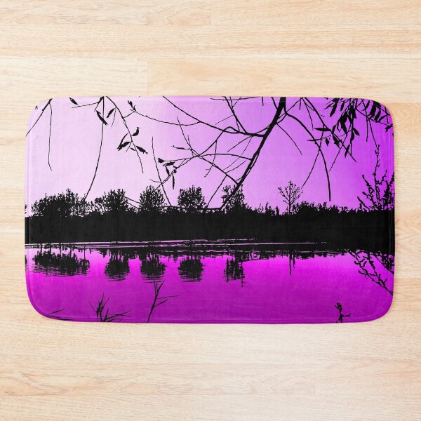 Item preview, Surreal Tree Silhouette Reflecting on Magenta Pond designed and sold by Fredster1966.