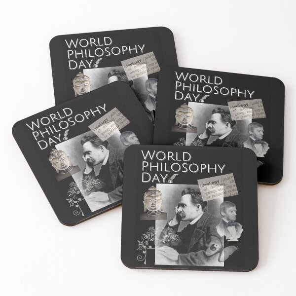 Item preview, World Philosophy Day Vintage Photo Montage Design designed and sold by EarthArtDesigns.