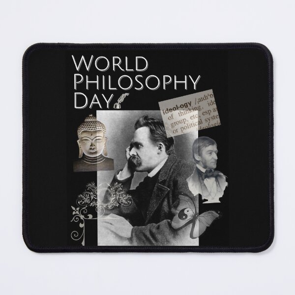 Item preview, World Philosophy Day Vintage Photo Montage Design designed and sold by EarthArtDesigns.