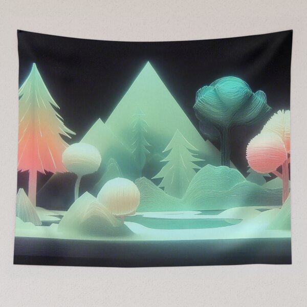 Item preview, Paper Pine Panorama designed and sold by CHCOfficial.