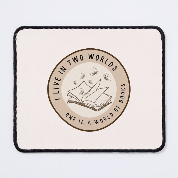 Item preview, i live in two worlds, one is a world of books designed and sold by Neadoodles.