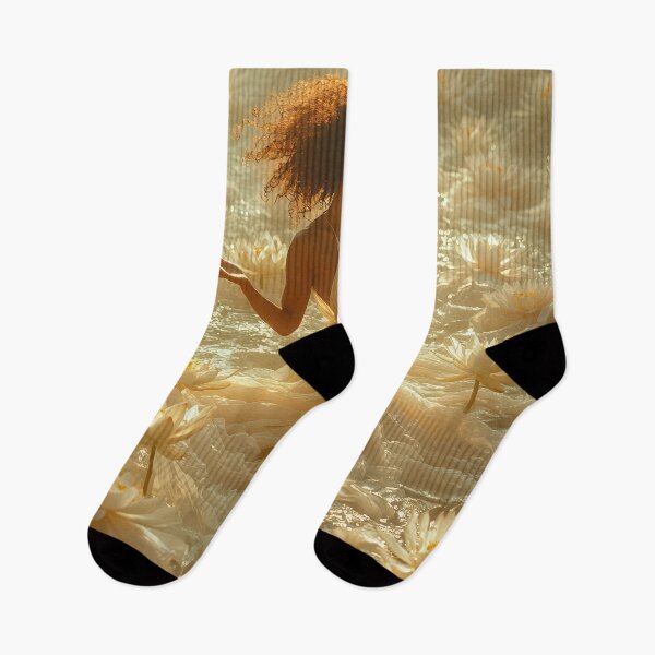 Item preview, Graceful Elegance Amidst Lotus Blossoms designed and sold by regalaibylondon.
