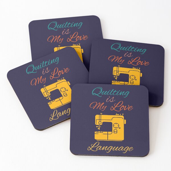 Item preview, Quilting Is My Love Language Retro Style Quilt Funny Quilting  designed and sold by Wiss2Arts.