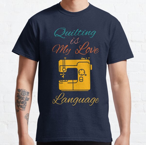 Item preview, Quilting Is My Love Language Retro Style Quilt Funny Quilting  designed and sold by Wiss2Arts.