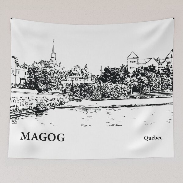 Item preview, Magog Québec designed and sold by Lakeric Cityscapes.