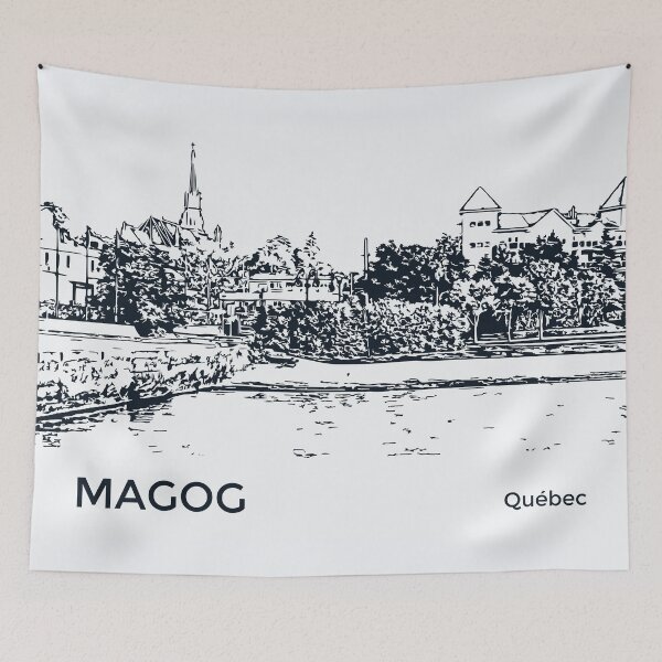 Item preview, Magog Québec designed and sold by Lakeric Cityscapes.