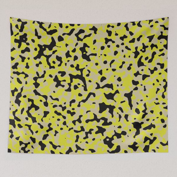 Item preview, Yellow Camouflage in Beige and Grey designed and sold by ModdiesColors.