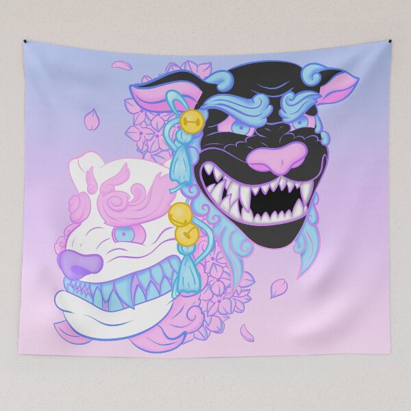 Item preview, Koma Inu Mask (pastel) designed and sold by Miss Lunaria.