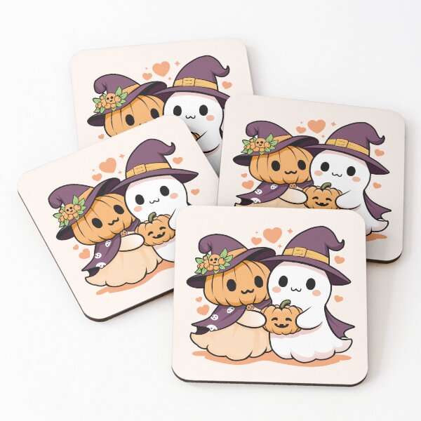 Item preview, A Bewitching Love: Pumpkin and Ghost on Halloween designed and sold by Dizartico.