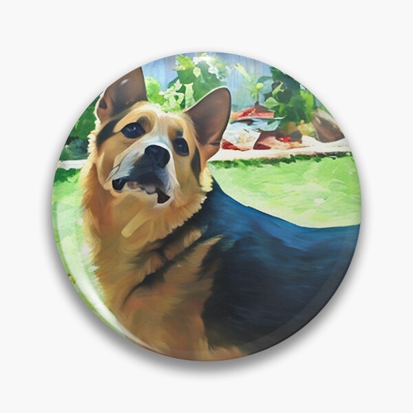 Item preview, German Shepheard In The Garden  designed and sold by PandLcreations.