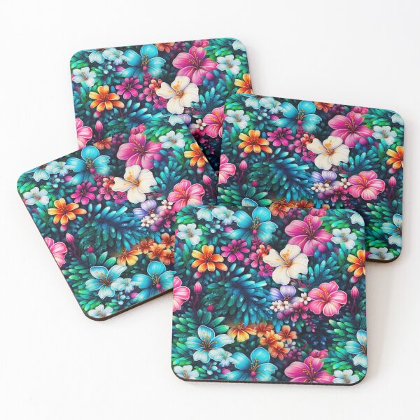 Item preview, Beautiful floral pattern with colorful flowers and leaves.  designed and sold by Zavdesign.