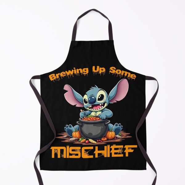 Item preview, Halloween Stitch: Brewing up Mischief - A funny Halloween design for Spooky Autumn Season designed and sold by TheInkyOwl-TIO.