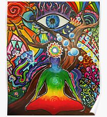 Balance Psychadelic Baum Poster