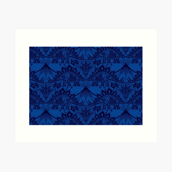 Item preview, Dentelle Stégosaure - Bleu designed and sold by Andrea Muller.