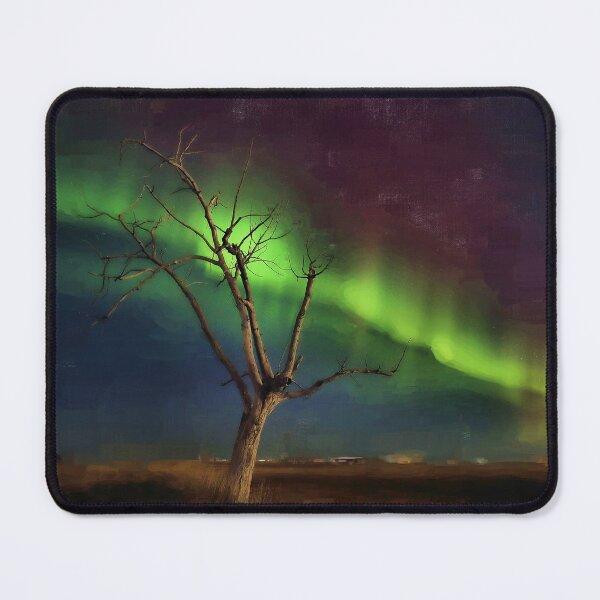 Item preview, Northern Lights Over the Lone Prairie Tree designed and sold by timdaytimages.