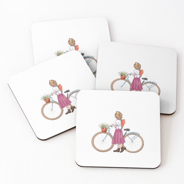Item preview, Biking with flowers designed and sold by EllieBubs.
