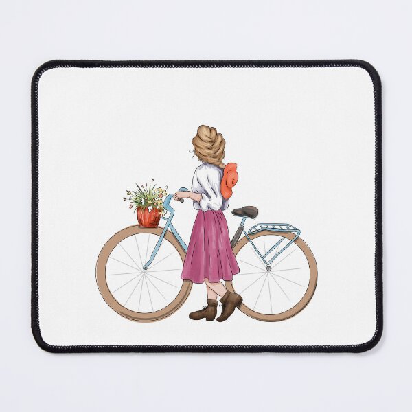Item preview, Biking with flowers designed and sold by EllieBubs.