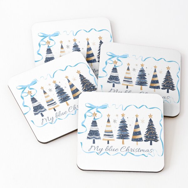 Item preview, My blue Christmas designed and sold by Rompecabezas.
