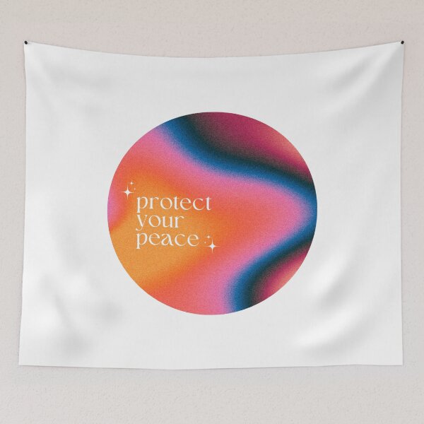 Item preview, Protect Your Peace Aura Quote designed and sold by nickiwrld.