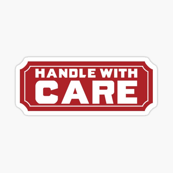 Item preview, Handle With Care Postage Label - Victorian Red designed and sold by spiritofarsenic.