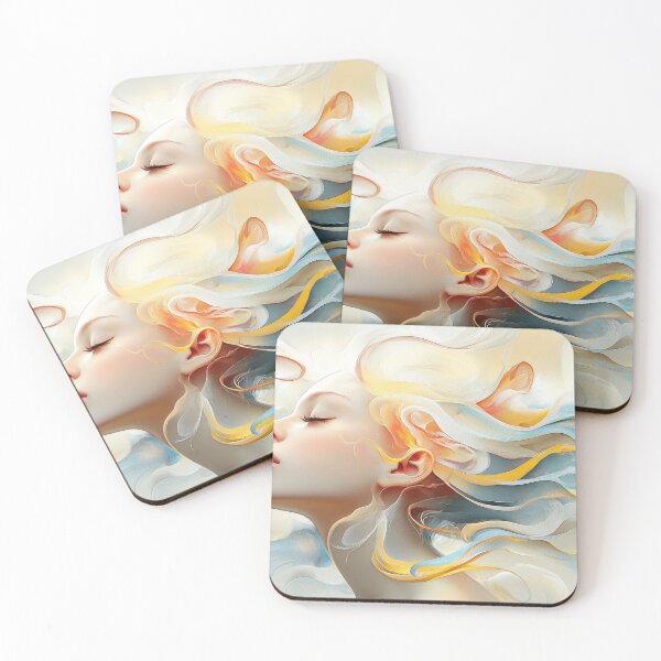 Item preview, A painterly image of a woman lost in a dream. designed and sold by DigiCre8.