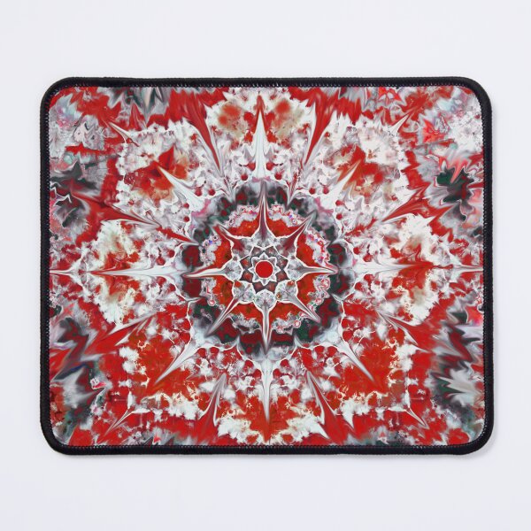Artikelvorschau, Trippy Tie Dye rot weiß gestreifte Orchidee Deadhead entworfen und verkauft von AuroraXGreen.