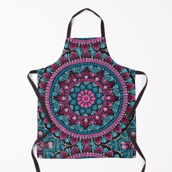 Item preview, Pink and turquoise mandala dot painting  designed and sold by Teigzybee.