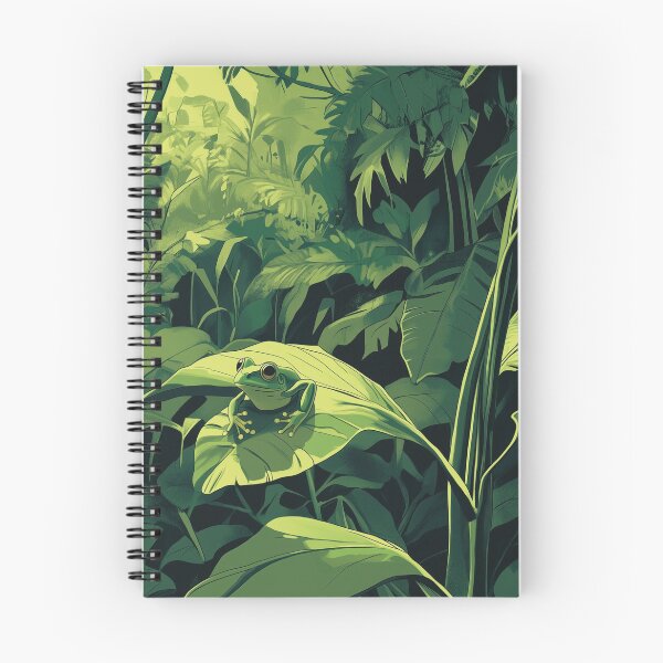 Item preview, A pleasant frog, chilling on a leaf in a lush jungle. designed and sold by Galp.