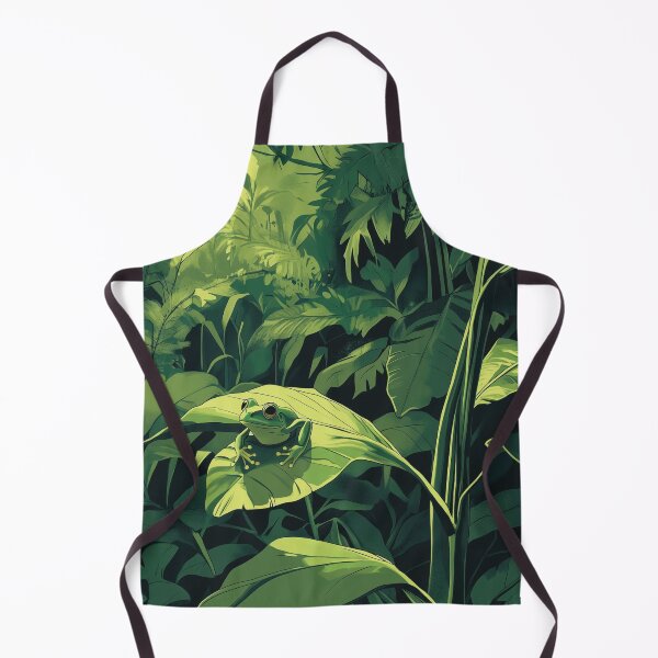 Item preview, A pleasant frog, chilling on a leaf in a lush jungle. designed and sold by Galp.