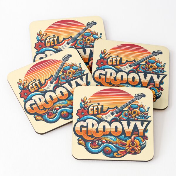 Item preview, get groovy, typography designed and sold by maxmaj.