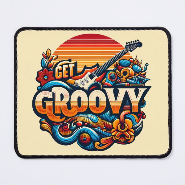 Item preview, get groovy, typography designed and sold by maxmaj.
