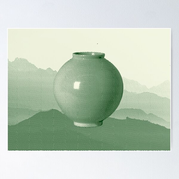Item preview, The Abundance Gathering Moon Jar designed and sold by VerdiLight.