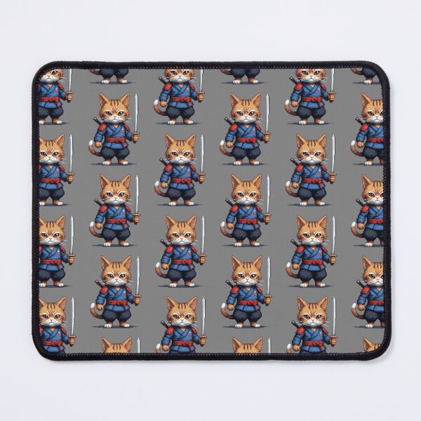 Item preview, Samurai Cat Pixel Art designed and sold by Nostalgia Busters.