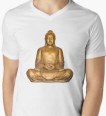 A Golden Buddha Men's V-Neck T-Shirt